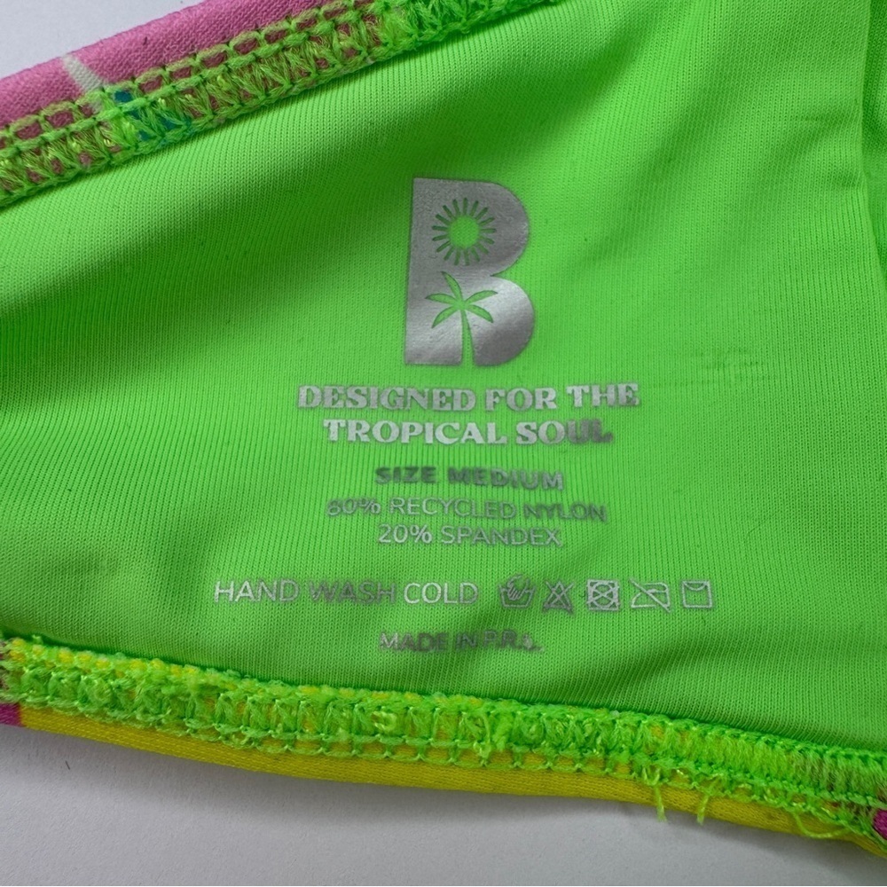 Blackbough Neon Tropical Bikini Set | Size Medium | Eco-Friendly Swimwear NWOT - Picture 8 of 8